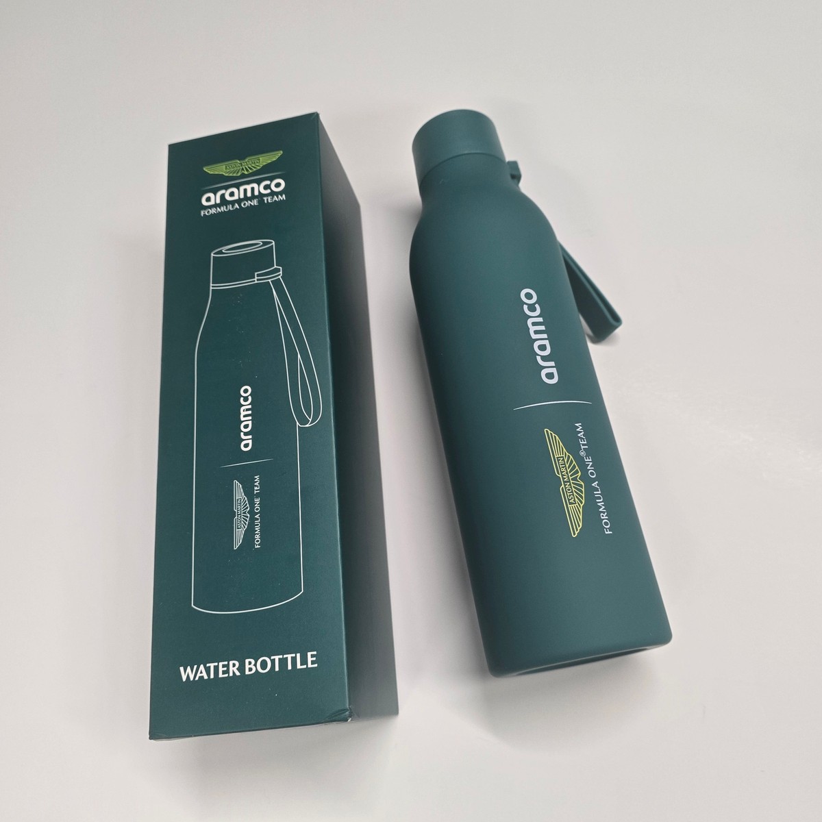 スポーツ選手 S.Vettell 2021 Aston Martin Drink Bottle Shop | Logo Water Bottle green | Aston Martin F1 Team