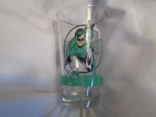 Vtg Green Lantern Glass Pilsner, Drinking Glass. DC Comics ICUP inc. Made in USA