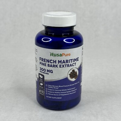 French Maritime Pine Bark Extract 300mg 200 Veggie Capsules