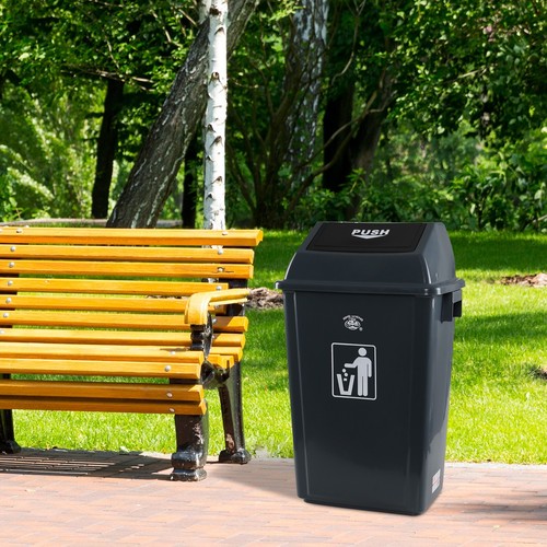 Cand 18 Gallon Large Kitchen Plastic Trash Can with Swing Lid, 4Pack Garbage Can - Picture 6 of 12