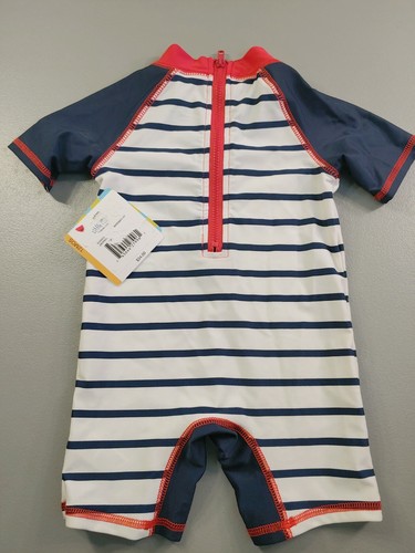 Little Me Baby Boys Rashguard sailor Swimsuit 12 month - Picture 2 of 4