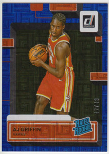 2022-23 Donruss Choice AJ Griffin Rated Rookie #216 Blue Mojo Infinite RC /49