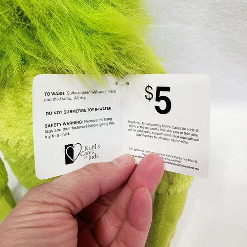DR SEUSS How the Grinch Stole Christmas Book, Grinch, And Maxx Kohl's Cares NWT - Picture 5 of 18