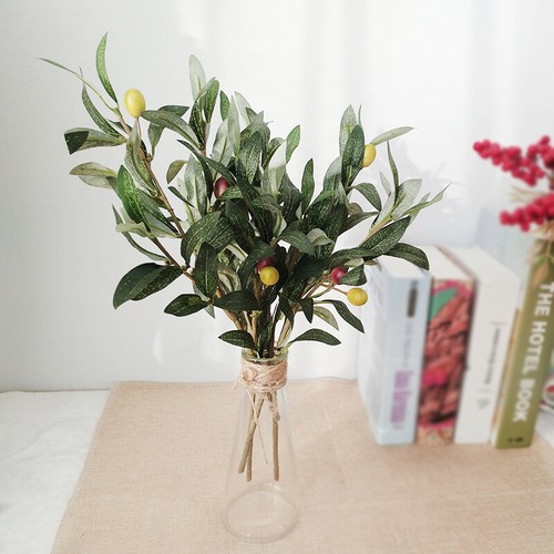Artificial Fake Olive Leaves Olive Tree Branches Green Leaf Plants Home De XL - Picture 4 of 7