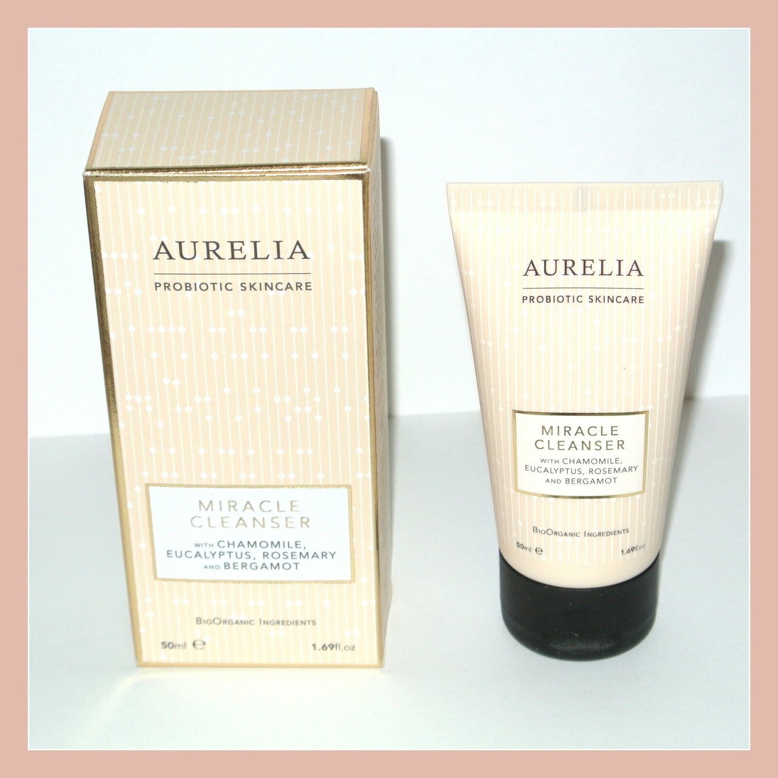 Пробиотическое средство для ухода за кожей Aurelia Miracle Cleanser из бамбуковой муслиновой мини-салфетки 1,69 жидких унций.