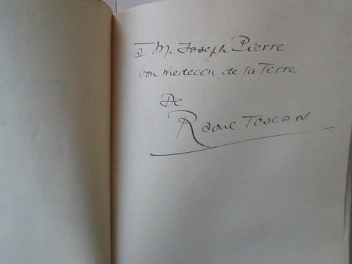 Raoul TOSCAN : LA TERRE VA-T-ELLE MOURIR ? 1931. E.O. sur velin, avec envoi. - Picture 2 of 12