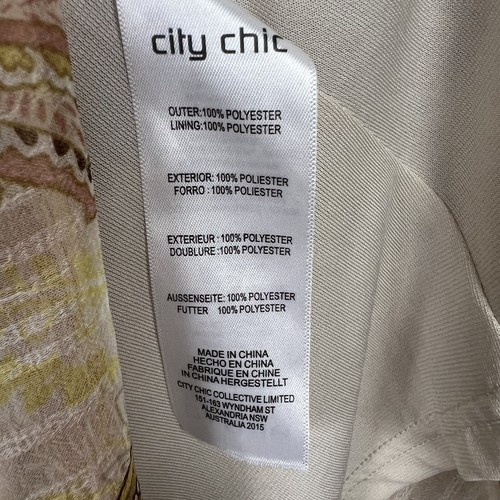 City Chic Pretty Paisley Off the Shoulder Mini Dress Cocktail Plus Size M 18 - Picture 14 of 16