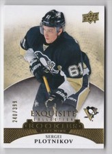 2015-16 Upper Deck Ice Exquisite Collection Rookies Sergei Plotnikov Rookie
