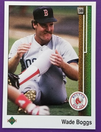 1989 Upper Deck Baseball Card #389 Wade Boggs - Imagen 1 de 2