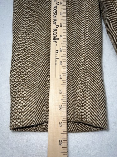 Vintage Towncraft Tweet Jacket Plaid Coat Jacket Mens Size 44 Pennys Shearling - Picture 9 of 9