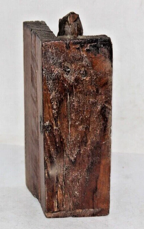 Antiguo panel de madera tallado a mano de 1850 en relieve decoración del hogar 7815 Foto 4 de 4