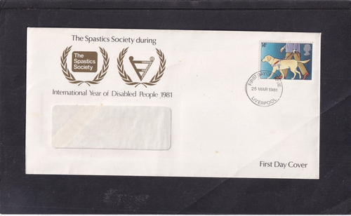 GB 1981 Jahr Behinderter Blindenführhund Signatur Fuß Künstlerwahl FDC Spezial PMKS - Bild 28 von 30