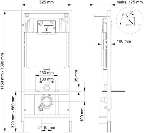 Vorwandelement Unterputzspülkasten Urinal Bidets Element Spülkasten WC Set - Bild 50 von 111