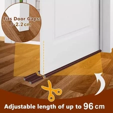 Door Bottom Sealing Strip Guard Stopper Protect Wind Dust Blocker Stop Flexible