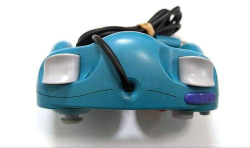 GC Controller Emerald Blue Gamecube Nintendo Game Cube Tested Used - Picture 5 of 6