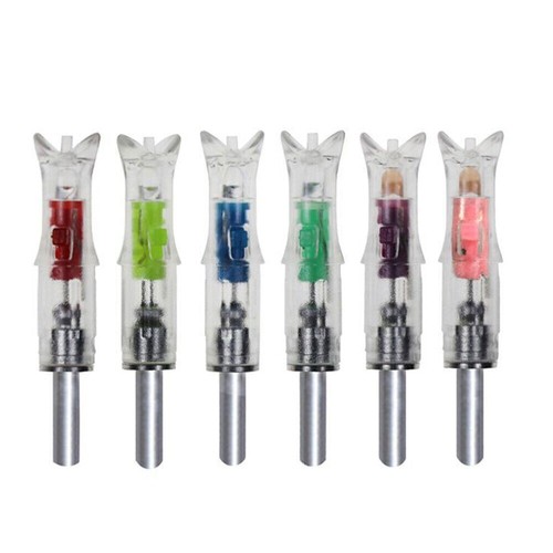6PCS Automatic LED Multi-Color Arrows Lighted Nocks ID 7.62mm Arrow Nock Tail - Picture 4 of 10