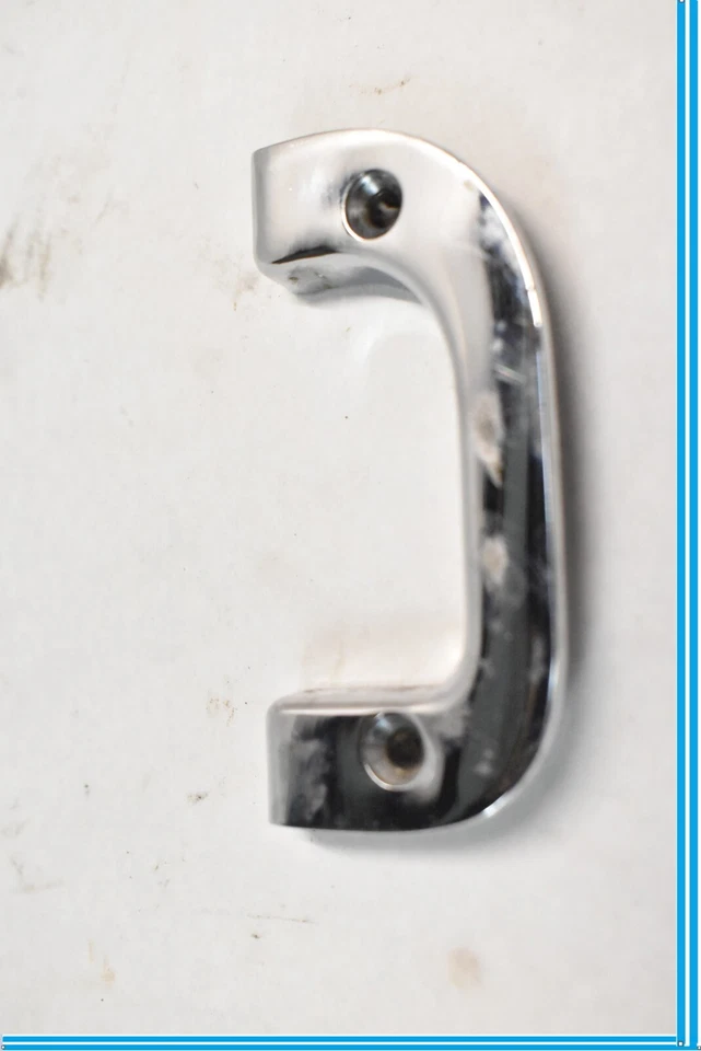 Mercedes Benz W123 300TD Rear LH Door Latch Interior Chrome Trim 1237230124 OEM - Image 2 of 4