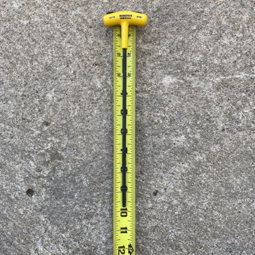 Bondhus 13110 T Handle Ball End 3/16” Hex Allen Key Wrench 2” T-Handle - Picture 3 of 4