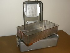 V. Mueller Genesis CD3-9BDL 23" x 12" x 9" Sterilization Container w/ Basket