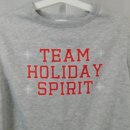 Wondershop Kids Team Holiday Spirit Family Pajama Sweatshirt - 14 XL, Gray #2782 - Picture 3 of 9