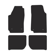AU03-1 Satz Autoteppiche Velour Premium Matt Schwarz für Audi 100 C4 1991-1994 a