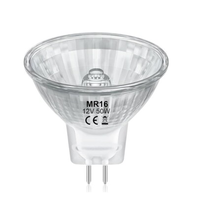 8Pack LED Glas Reflektor MR16 50W GU5.3 12V 350lm Lampe Warmweiß 2700K 2-poliger