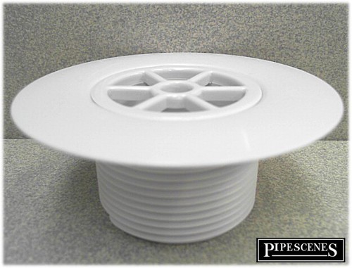 Replacement Shower Drain Top Waste Trap White ABS 1.5" INCH Thread 85mm - Picture 3 of 5