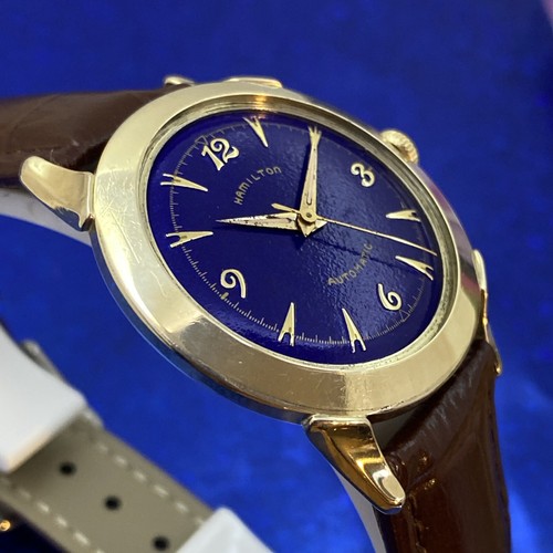 Vintage 1960s Mans HAMILTON K-450 Automatic Stunning Blue Dial Serviced WARRANTY - Picture 5 of 11