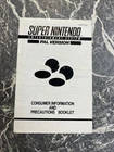 VINTAGE ORIGINAL SUPER NINTENDO INSTRUCTION MANUAL GAMING