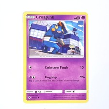 Croagunk 54/147 Pokemon SM - Burning Shadows Common NM
