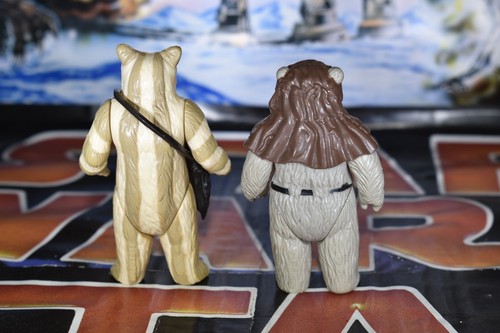 FIGURA ORIGINAL VINTAGE EWOKS LOGRAY Y JEFE CHIRPA STAR WARS REF D7534 - Imagen 2 de 2