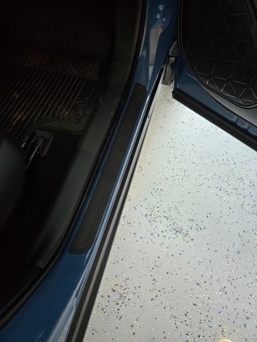 Universal For Chevy Truck Car Door Sill Step Protector Threshold Strips Rubber - Foto 8 di 13