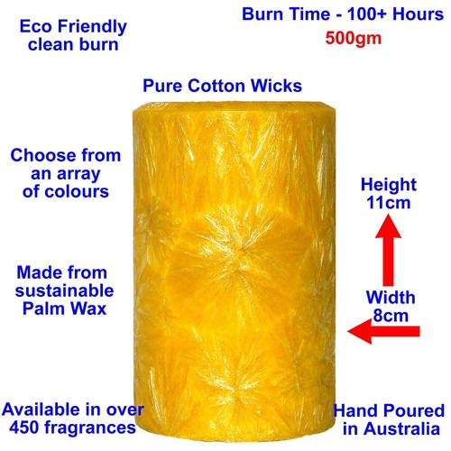Cinnamon & Sweet Orange Scented Pillar Candle Choose Colour/Size Hand Crafted - Picture 12 of 26