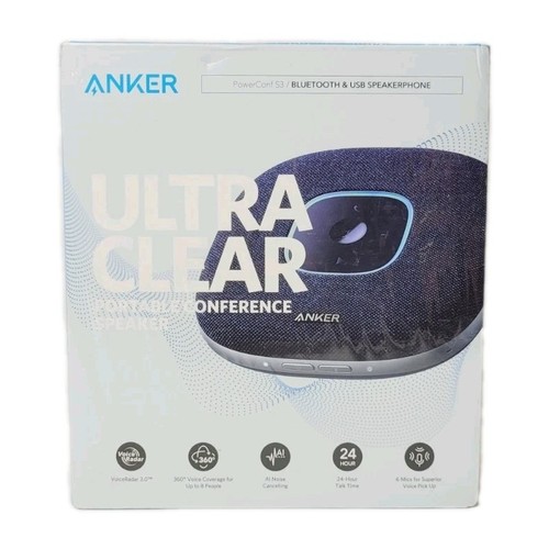 SEALED Anker PowerConf S3 Bluetooth Speakerphone Conference Speaker for Meeting
