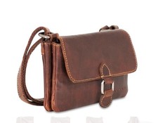 Jack Georges Leather Voyager Mini crossover Brown 7610