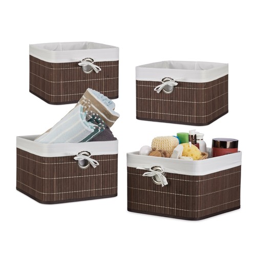 Aufbewahrungskorb Aufbewahrungsbox Faltkorb Regalkorb Stoffkorb 0,5 kg 4 Stück - Bild 1 von 5
