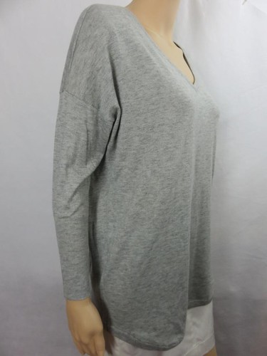 NEW Joie Light Heather Gray Chyanne Wool/Cashmere V-Neck Sweater Size XS NWT - Picture 3 of 6