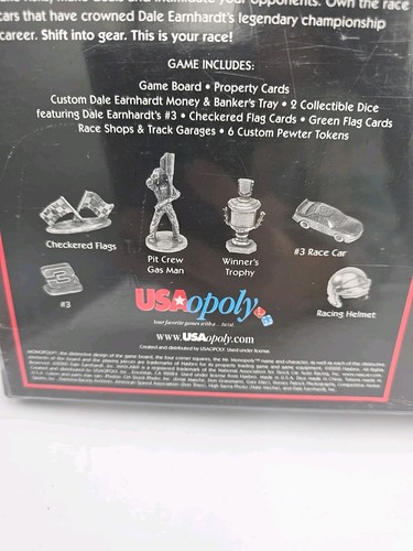 Nascar Dale Earnhardt Sr Collector's Edition Monopoly Game Custom Dice SEALED - Picture 3 of 8