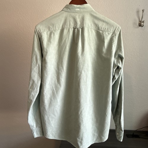 Camisa ajustada de tela Oxford ligera J Crew manga larga para hombre M con botones - Imagen 5 de 12