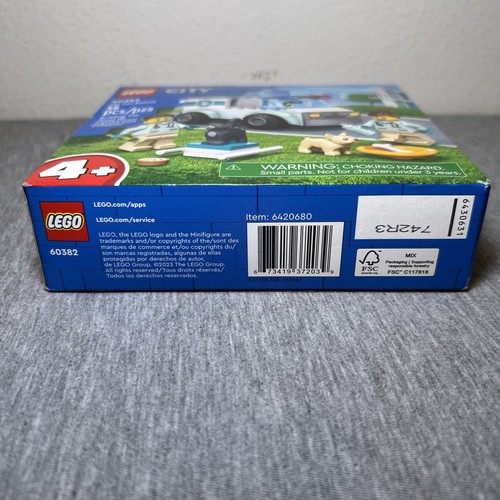 Lego City 60382 Vet Van Rescue 58 pcs Age 4+ Factory Sealed NEW - Picture 8 of 12