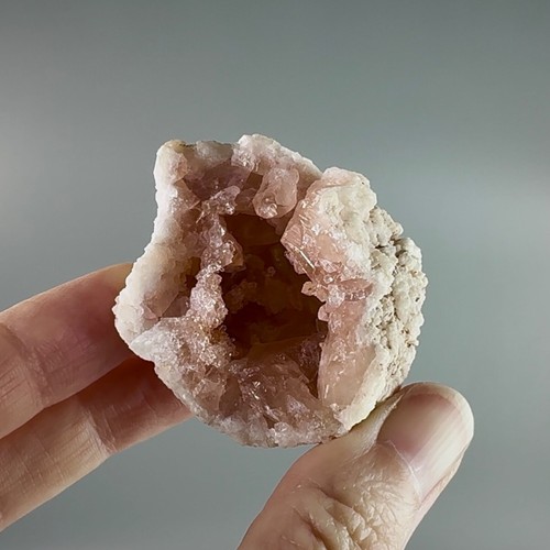 RARE Natural Rose Pink Amethyst Geode From Argentina w Sparkling Drusy - Picture 8 of 10