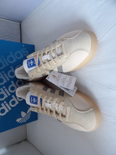 NUEVO SIN CAJA Auténtico ADIDAS GAZELLE INDOOR PRO Marfil, Gris Lona/Cuero Para hombres 11 M - Imagen 7 de 12