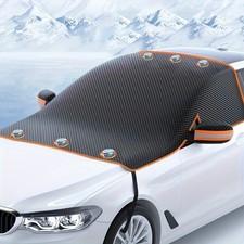 Car Windshield Snow Cover Magnetic, Sun Shade with Aluminum Layer, Anti-Frost