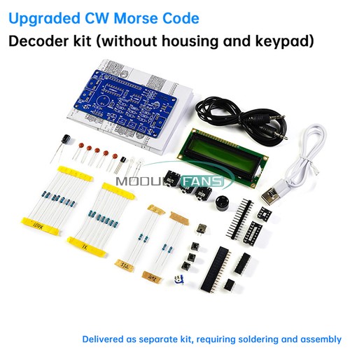 DC 5V CW Código Morse Decodificador Placa de Circuito Práctica de Soldadura Hágalo Usted Mismo Kit Electrónico - Imagen 25 de 30