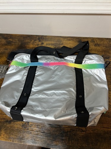 Andi Midnight Metal Colorchrome Tote Bag Size 20.5”x12”x5” - Picture 2 of 4