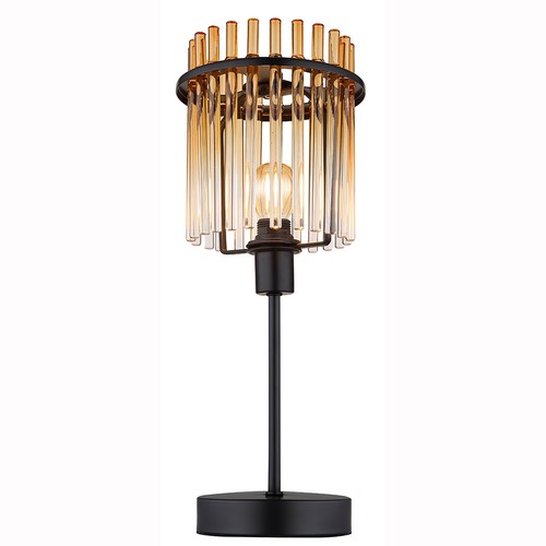 Lampada Da Tavolo Lampada Da Notte In Vetro Retro Amber LED - Foto 2 di 12