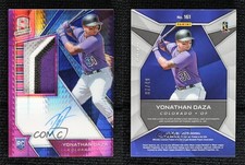 2020 Chronicles Spectra Jersey Neon Pink Prizm /49 Yonathan Daza Rookie Auto RC