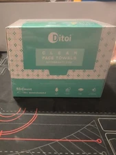 Face Towels, 10"×12" Disposable Face Towel, Face Towelettes XL Sensitive Skin 50