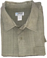 LAPG Tactical Concealed Carry Wear CCW Short Sleeve Shirt Brown Plaid Men  s XXXL
