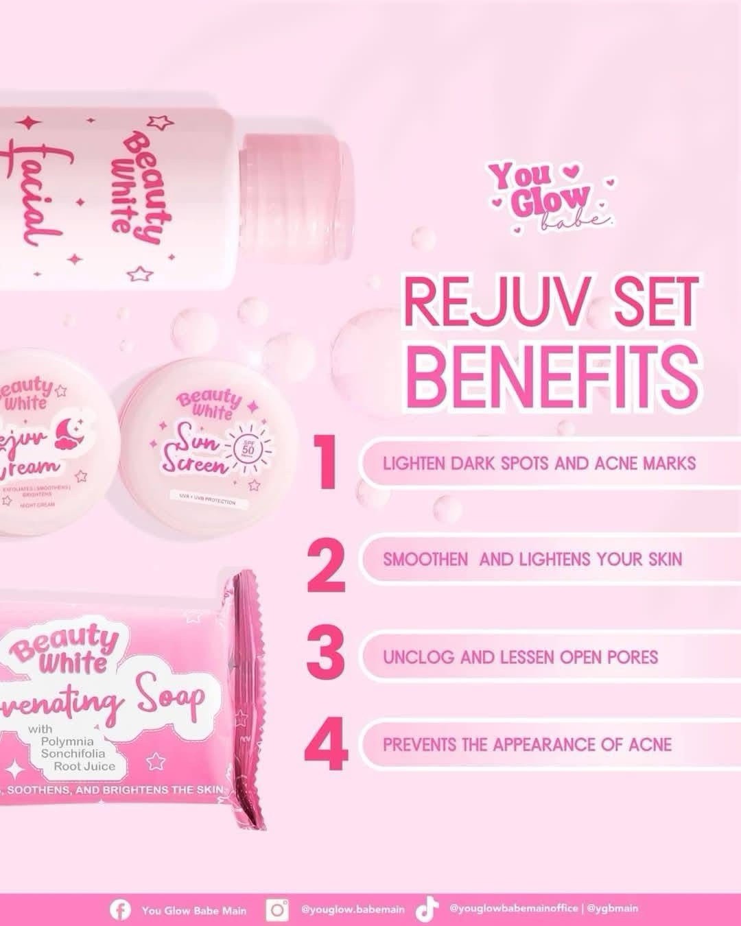 You Glow Babe Beauty White Rejuvenating Set